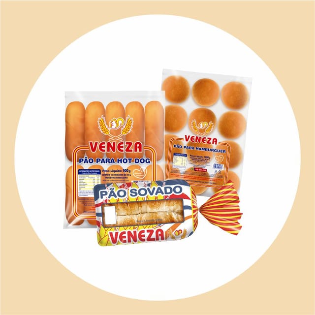 Pães artesanais da Panificadora Veneza